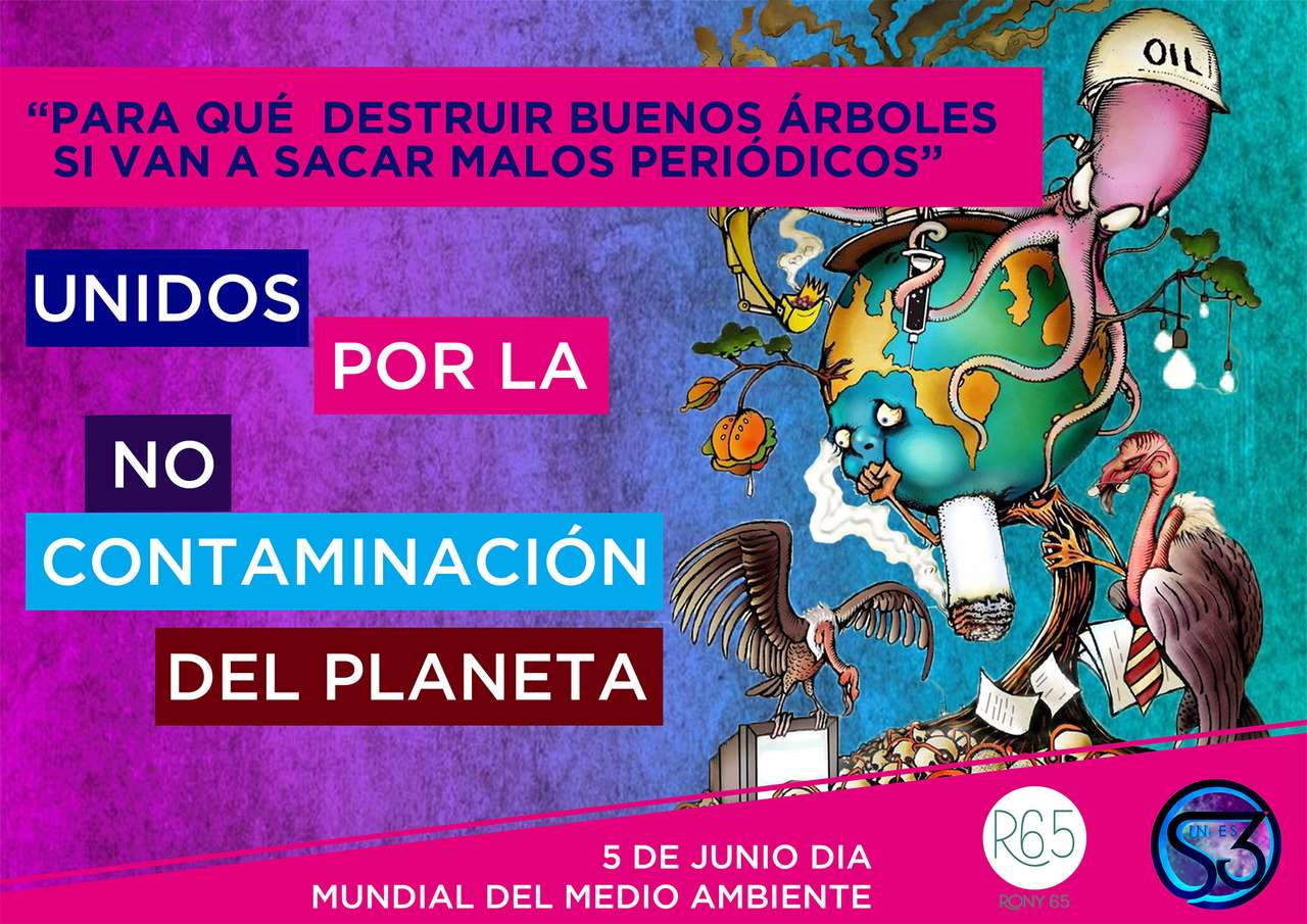 Afiche sobre el cuidado ambiental - rompecabezas en línea