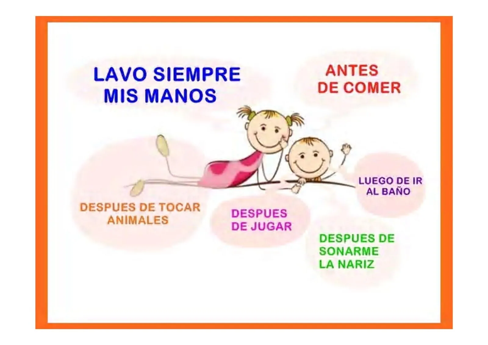 AFICHES HIGIENE NIÑOS ~ CORRE SALTA Y CUIDATE