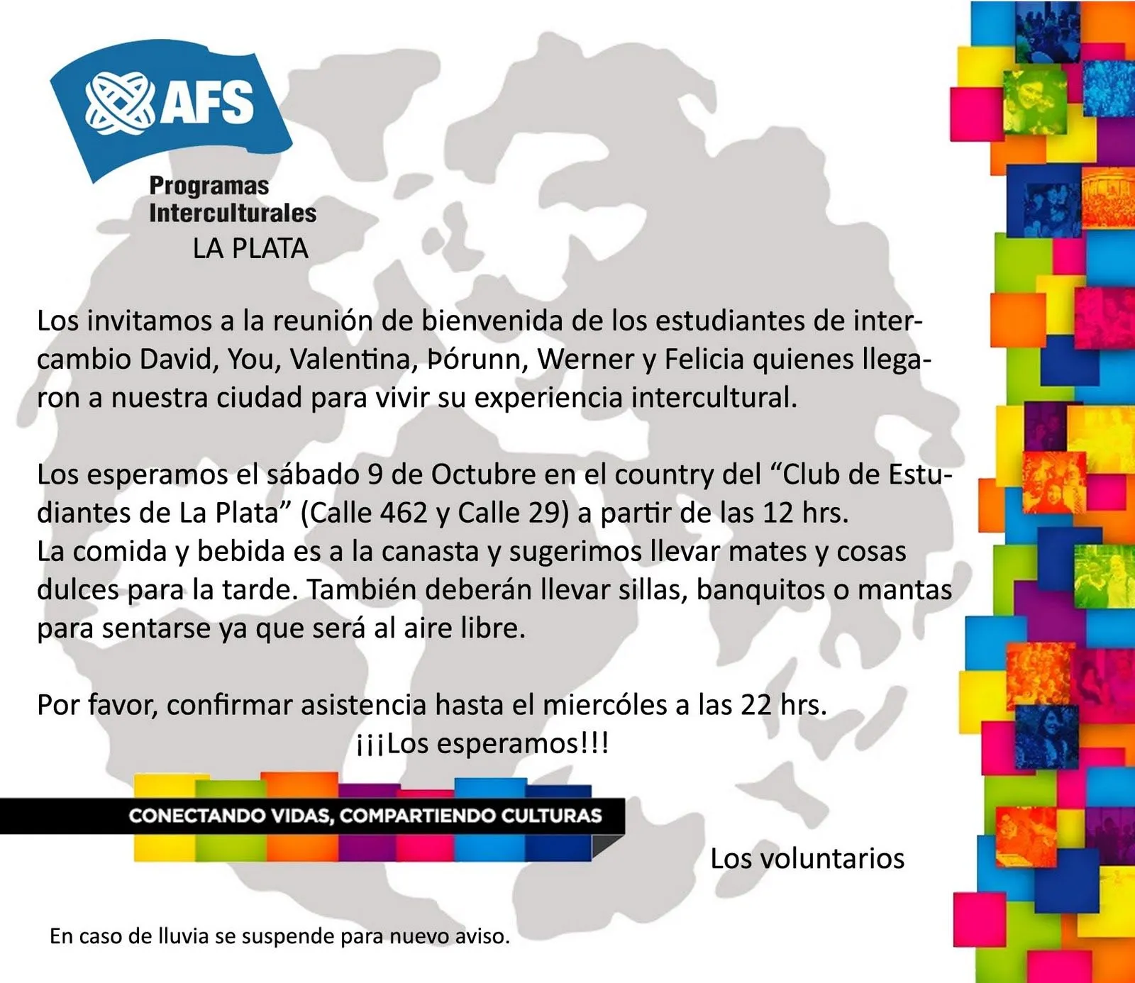 AFS La Plata: Bienvenida de los nuevos estudiantes!!