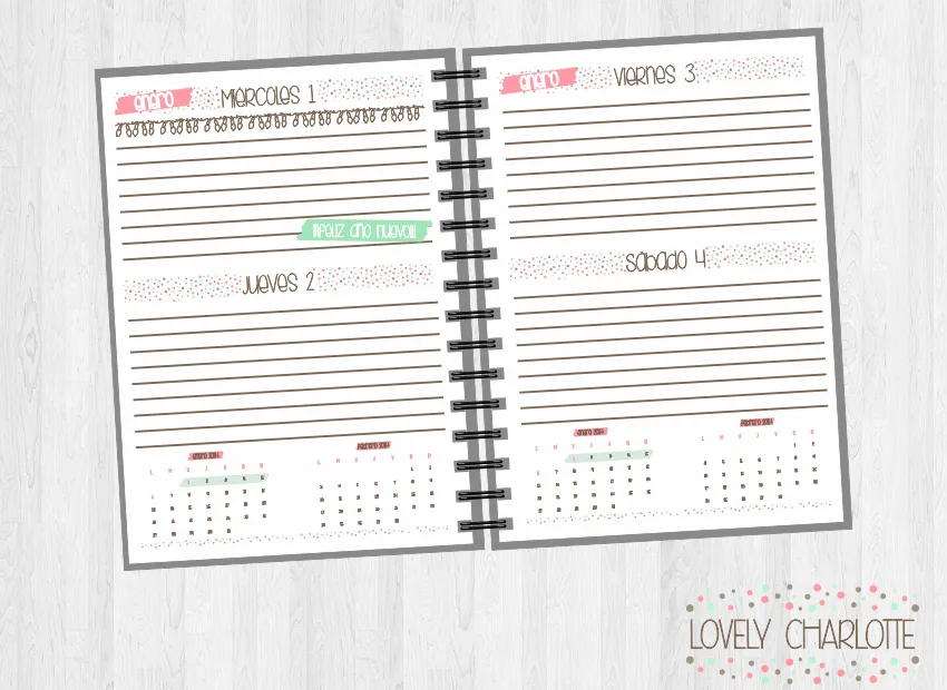 AGENDA 2014 (GRATIS DURANTE EL FIN DE SEMANA) | Lovely Charlotte