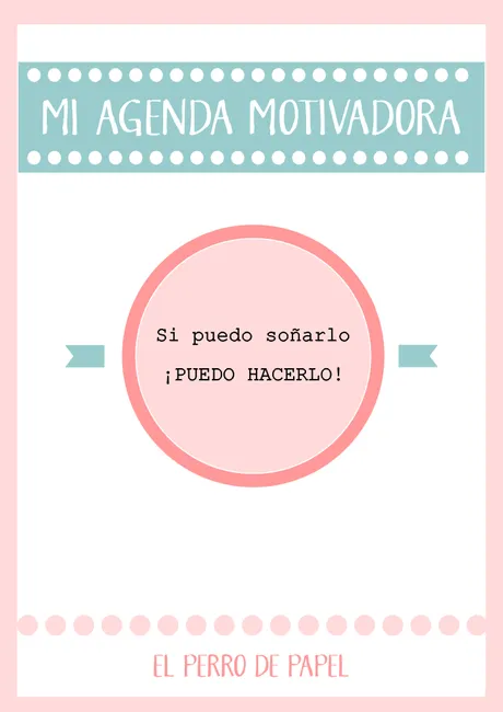 Agenda Motivadora Imprimible Temporada 2014-2015 - Paperblog