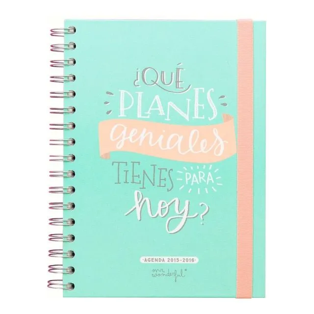 Agenda Mr. Wonderful 2015-2016 ¿Qué Planes Geniales Tienes Para ...