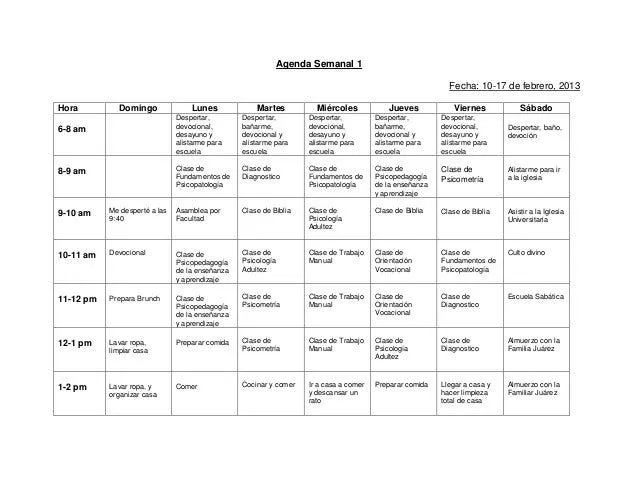 agenda-semanal-4to-semestre-1- ...