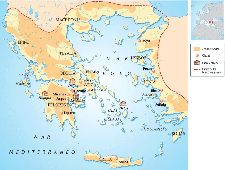 Àgora: Mapa de Grecia Antigua