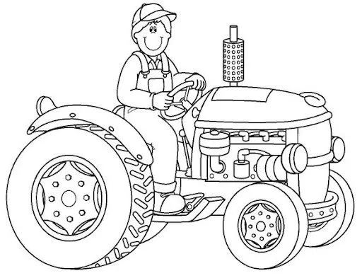 Imágenes de agricultores para colorear - Imagui