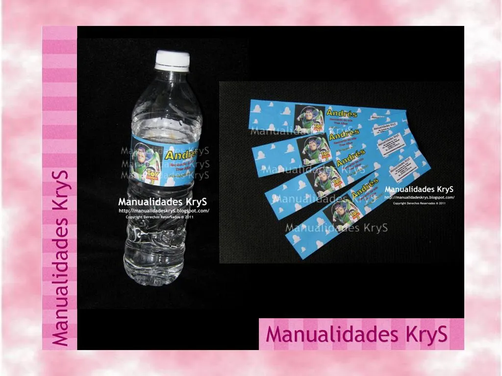 Agua Botellas Personalizadas Fiestas Babyshower Bautizo