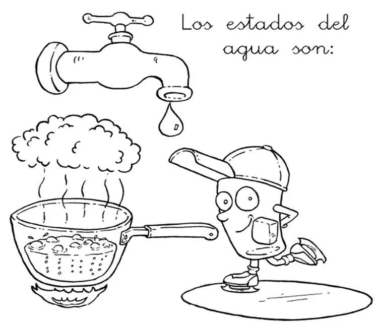 Los estados del agua | Ciclo del agua, Actividades del ciclo del agua, Actividades gráficas