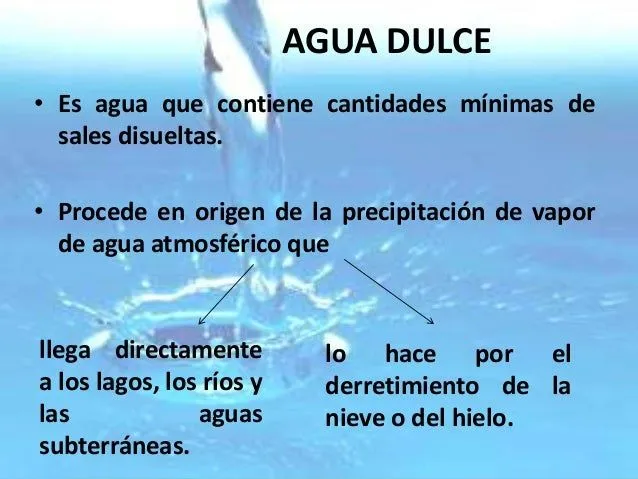 1 agua dulce y agua salada