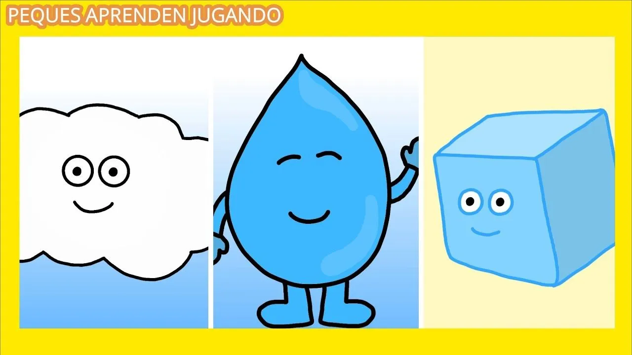 Estados del agua para niños Líquido, sólido, gaseoso Video de Peques Aprenden Jugando - YouTube