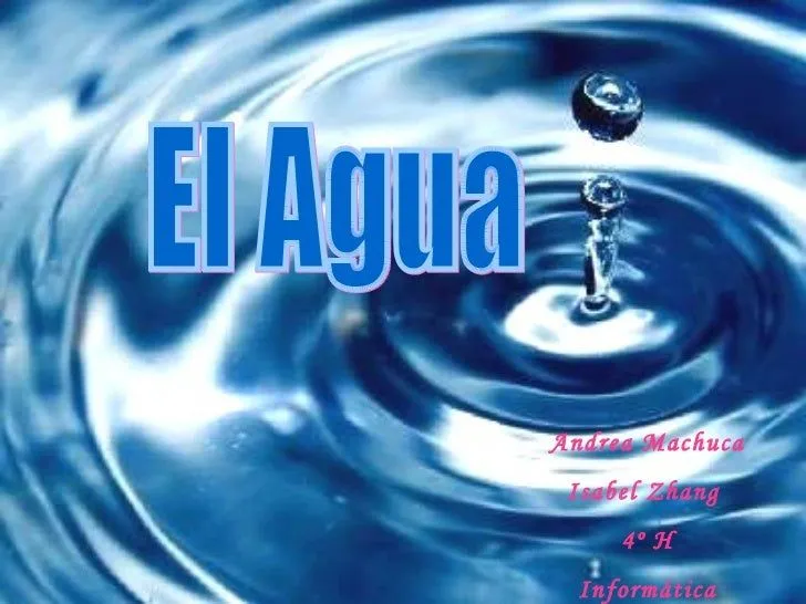 El agua en nuestra vida