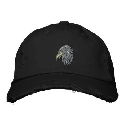 águila calva tribal gorras bordadas de Zazzle.