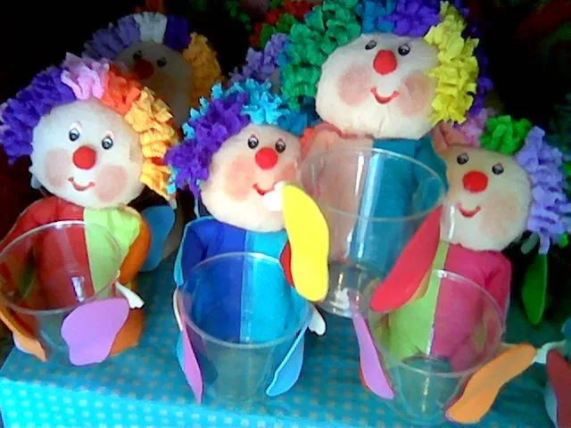 Dulceros para fiestas infantiles de payasos - Imagui