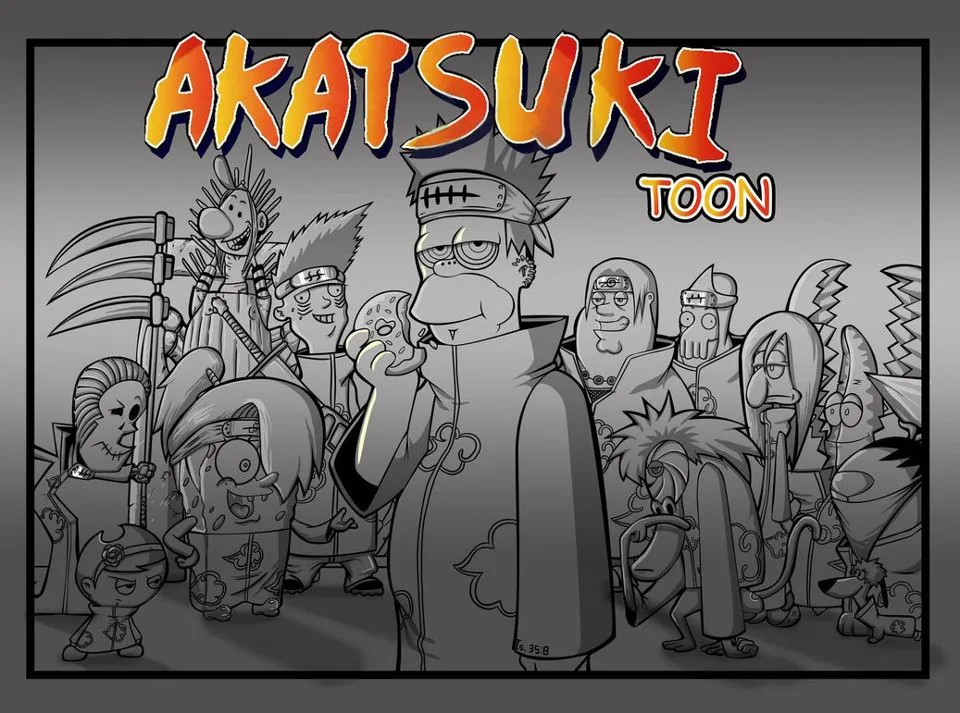 Akatsuki X Simpsons by AlfaMitsu on DeviantArt