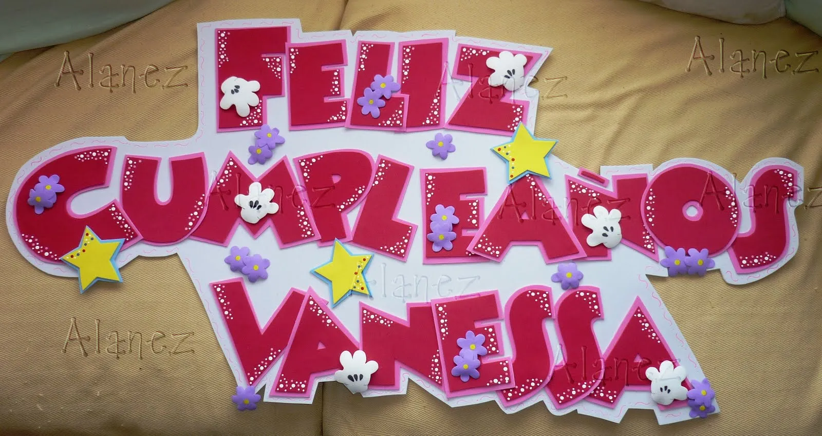 AlanezPekeñosDetalles: Banner Feliz Cumpleaños Vanessa