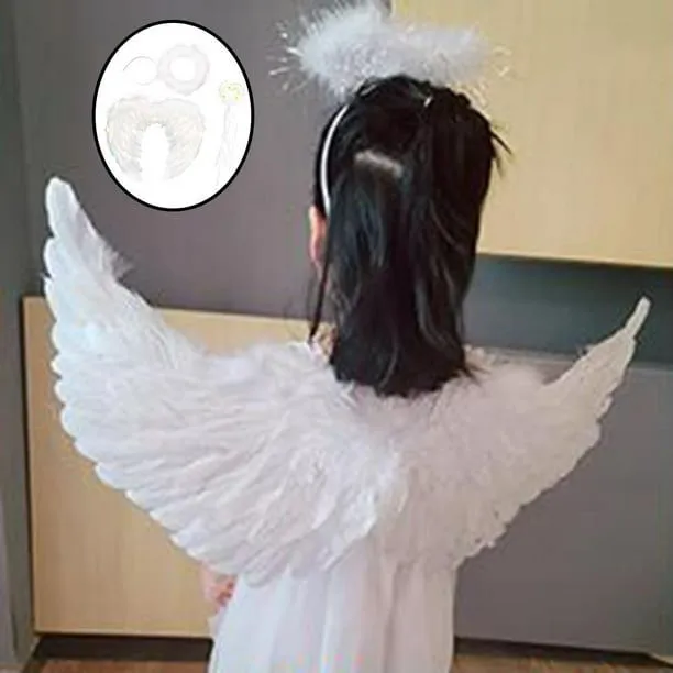 Alas de ángel para , alas de plumas para , disfraces de ángel para Los  45x35cm Zulema Juguetes de ala de ángel de Costunme | Walmart en línea