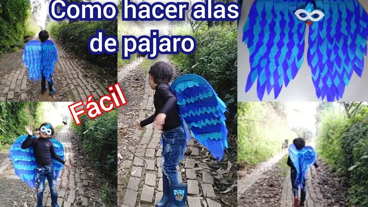 como hacer alas y máscara de pajaro fácil #manualidad - YouTube