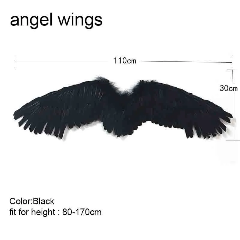 Alas de plumas de Ángel, disfraces de vacaciones, accesorios de juego de  rol, espectáculo de escenario, juguetes, utilería para fotos, alas de  Cosplay - AliExpress