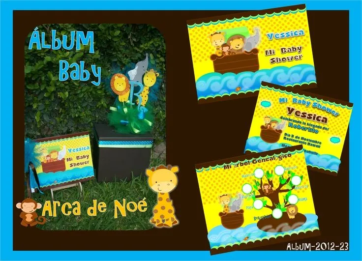 Album de firmas Diseño para Baby Shower Arca de Noé | Diseño y ...