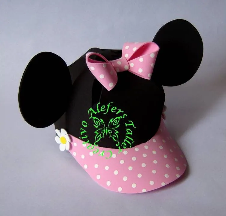 ALEFERS TALLER CREATIVO.: GORRAS DE MICKEY Y MINNIE MOUSE