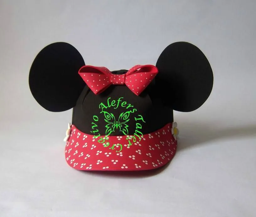 ALEFERS TALLER CREATIVO.: GORRAS DE MICKEY Y MINNIE MOUSE