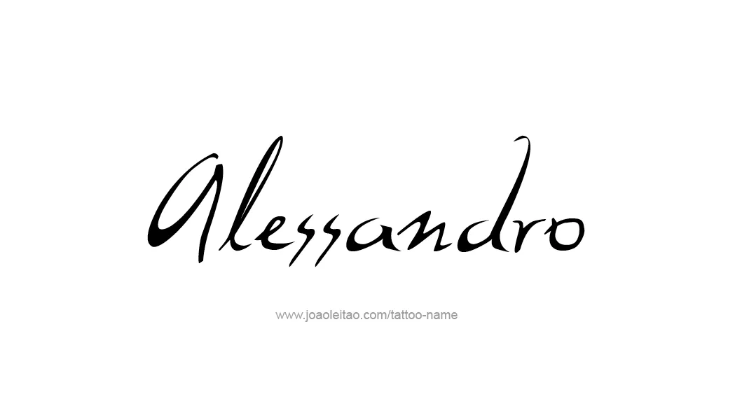 Alessandro Name Tattoo Designs