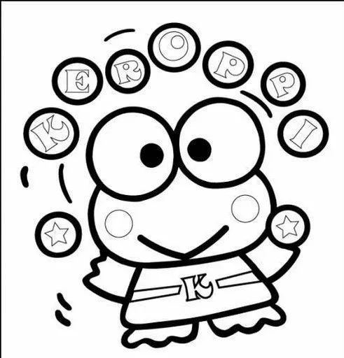 Fun Coloring Pages: Keroppi free coloring pages | Hello Kitty ...