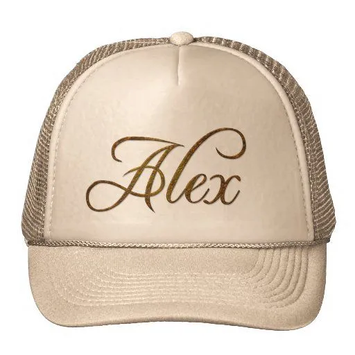 ALEX Nombre-Calificó el casquillo personalizado de Gorras | Zazzle