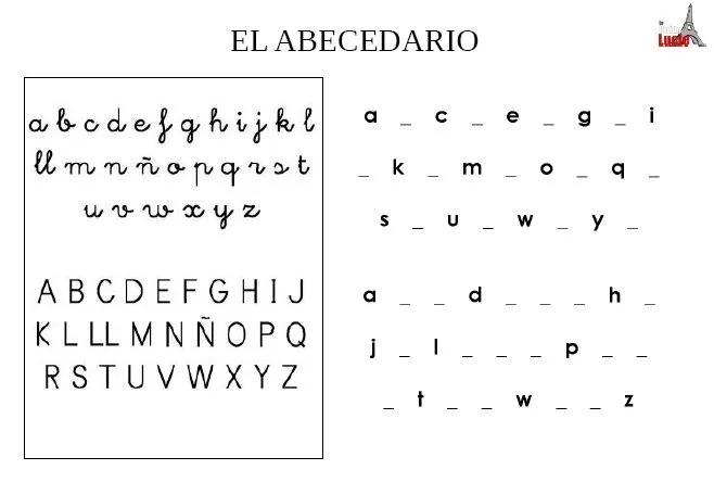 1. El alfabeto | Le coin de lucie