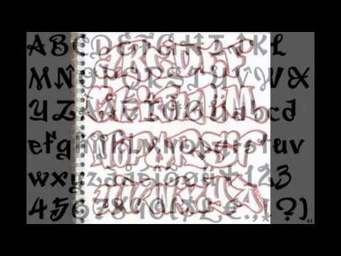 Abecedario En Graffiti En Bomba