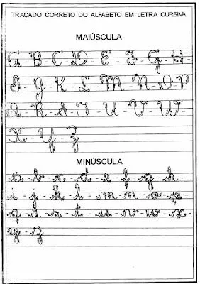 Alfabeto letra cursiva - Imagui