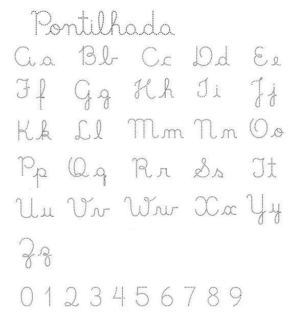 Alfabeto en letra cursiva - Imagui