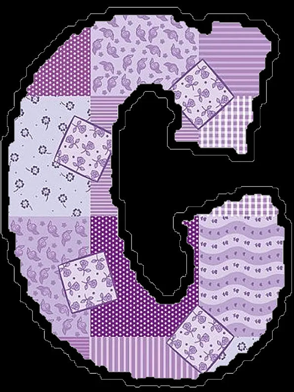 Letras para patchwork moldes - Imagui