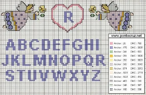 Alfabetos en punto de cruz gratis - Imagui
