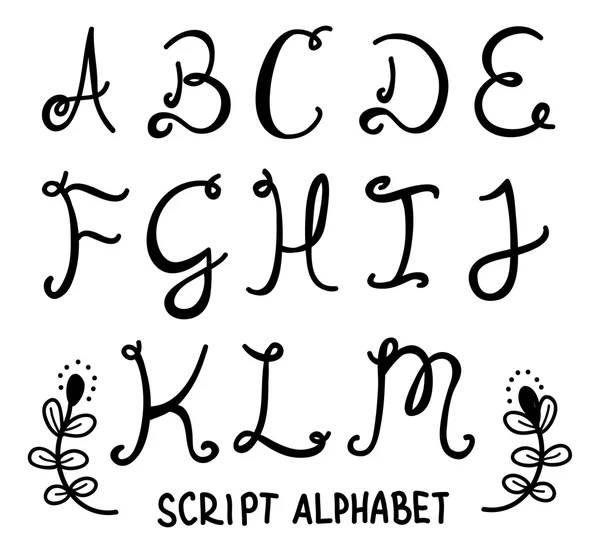 alfabeto script — Vector stock © mhatzapa #59809987