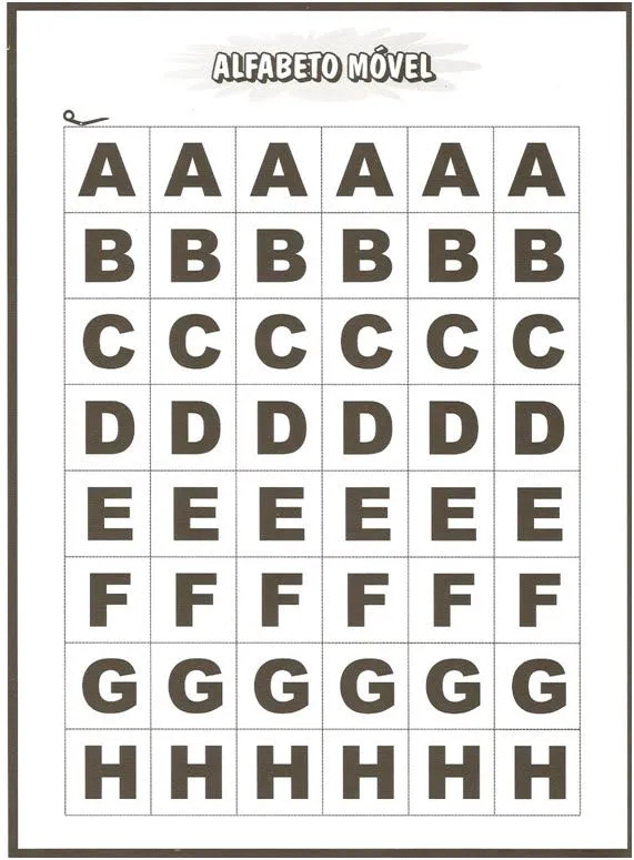 Alfabetos para imprimir y recortar - Imagui