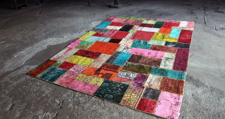 Alfombra de lana / patchwork - ALL NATIONS - Miinu