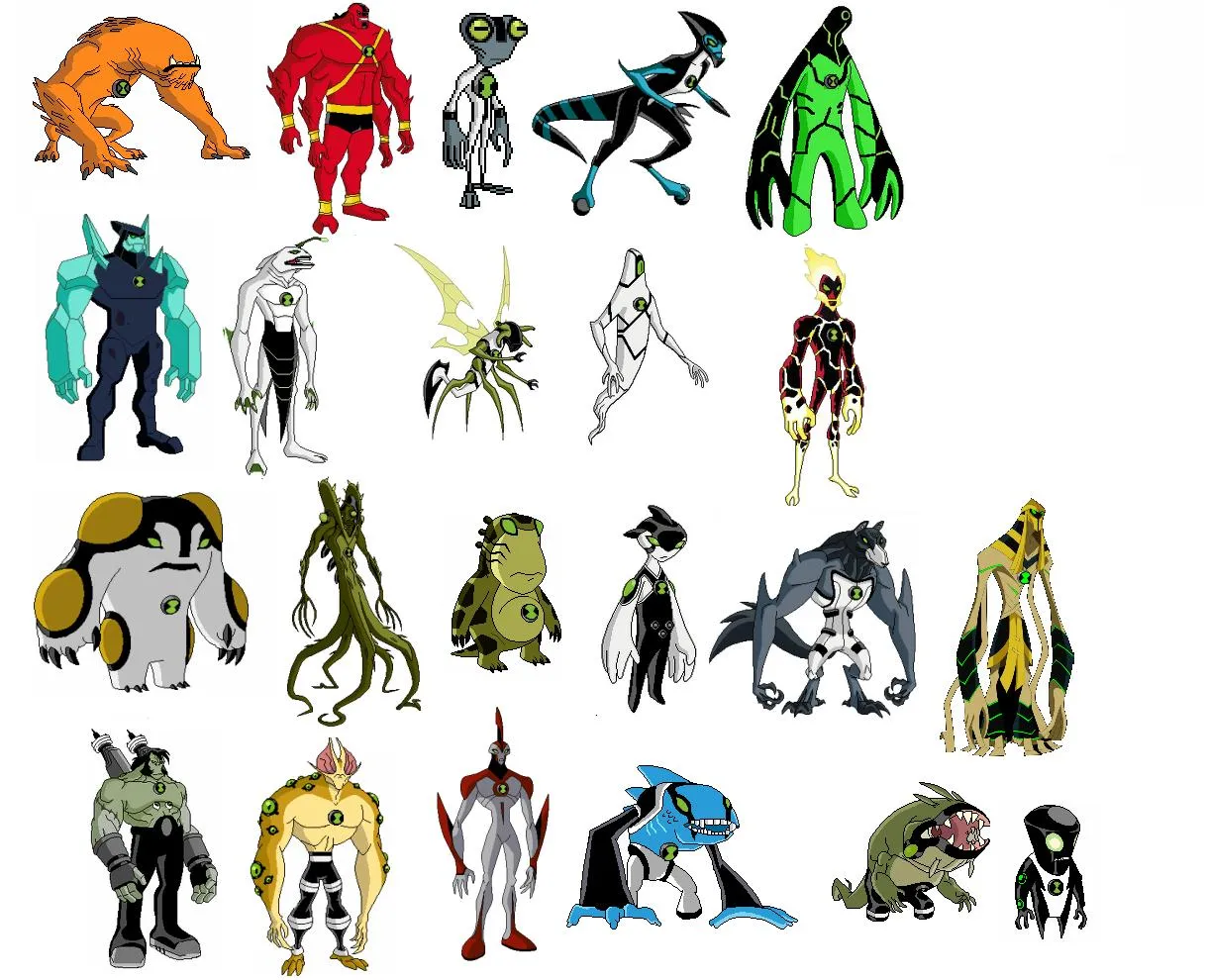 Todos los alienigenas de ben 10 - Imagui