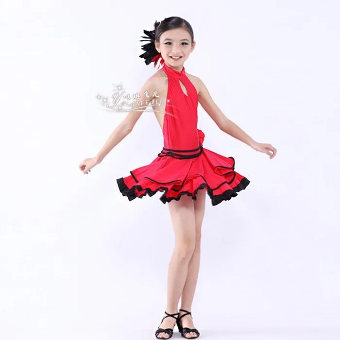 Aliexpress.com : Buy Free shipping Childrens Latin Dress Girls ...