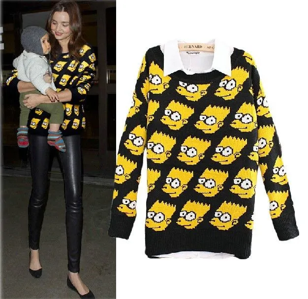 Aliexpress.com : Buy Free shipping! "Bart Simpson" Pullover new ...