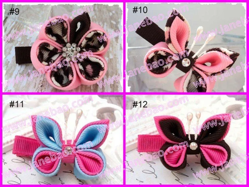 Aliexpress.com : Buy free shipping Ribbon flower clips 160pcs ...