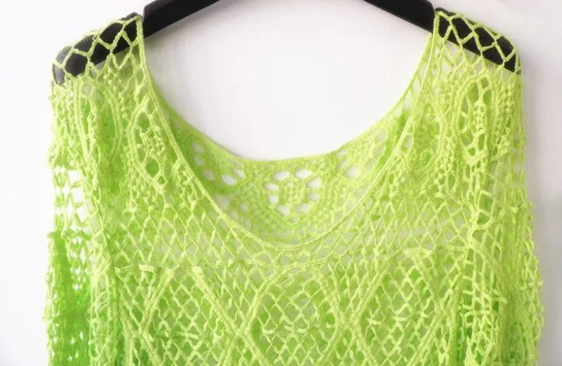 Aliexpress.com : Buy women summer beach cover ups sexy crochet ...