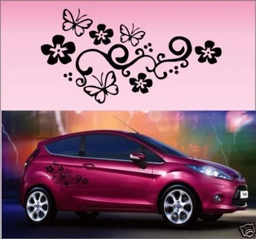 Aliexpress.com: Comprar 2x flor de mariposa vinilo gráficos de ...