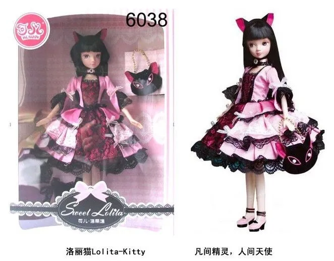 Envío gratis 29 cm Kurhn órgano mixto muñeca china Dolls Lolita ...