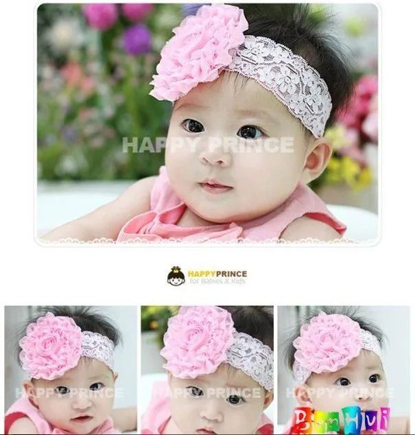 Aliexpress.com: Comprar flores de tela baby diademas niños cabeza ...