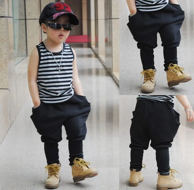 Infancia marca de ropa 2015 harem hip hop niños baggy pantalones ...