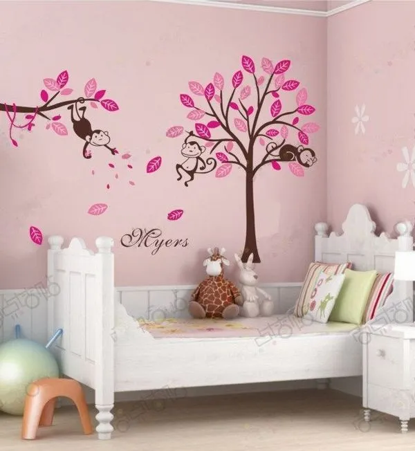 Aliexpress.com: Comprar Mono en árbol tatuajes de pared Nursery ...