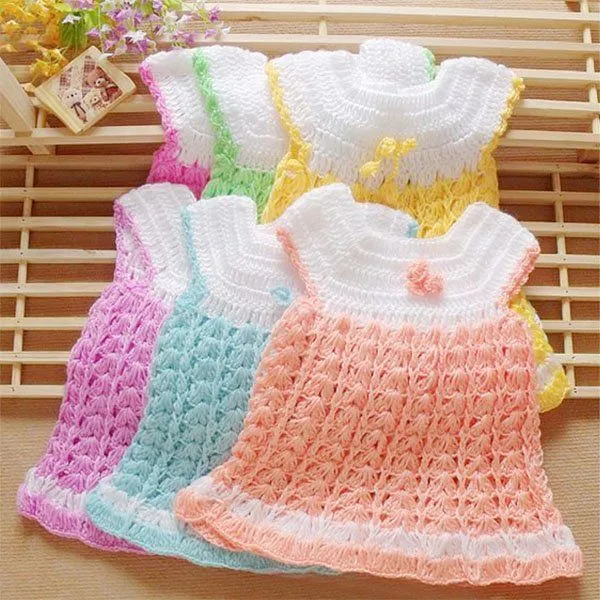 Aliexpress.com: Comprar Recién nacido niña de punto vestidos ...