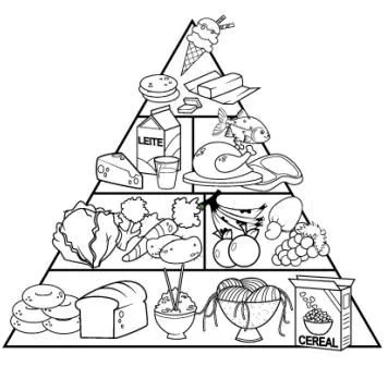 Colorear alimentos para imprimir - Imagui