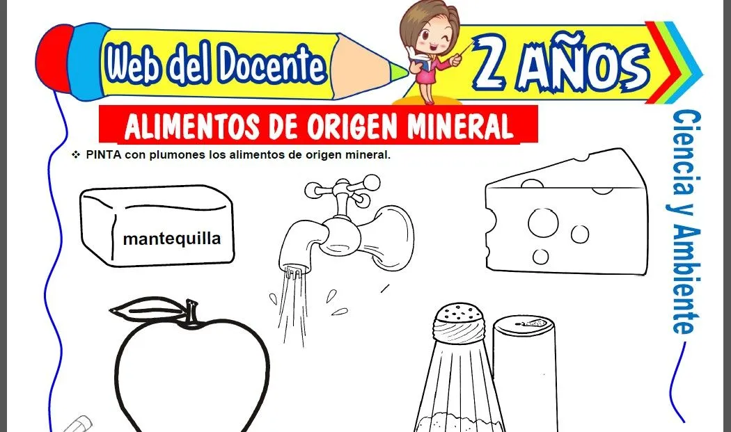 Alimentos de Origen Mineral para Niños de 2 Años – Web del Docente