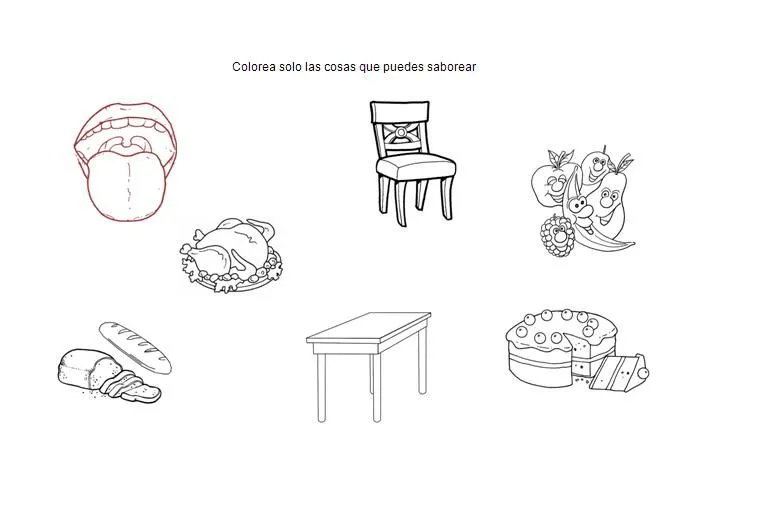 alimentos dulces salados Colouring Pages